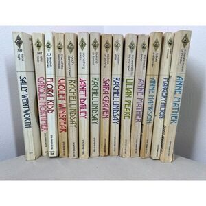 Vintage Harlequin Presents Lot of 16 Romance Novels – 1970s-80s Paperback Bundle